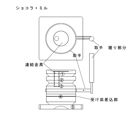 ショコラミルの図面