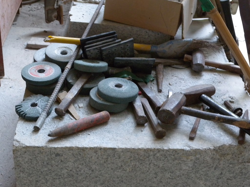 桜みかげ 加工用の道具